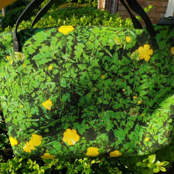 Akris Buttercup Print Tote w/ Leather Handles - Picture 2 of 11